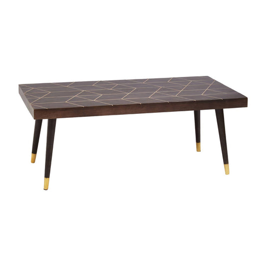 Kai Mango Wood Gold Coffee Table