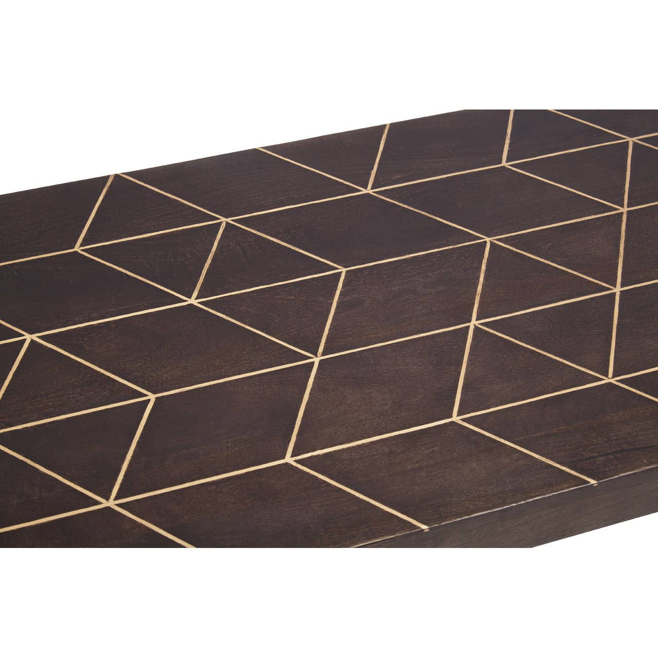 Kai Mango Wood Gold Coffee Table