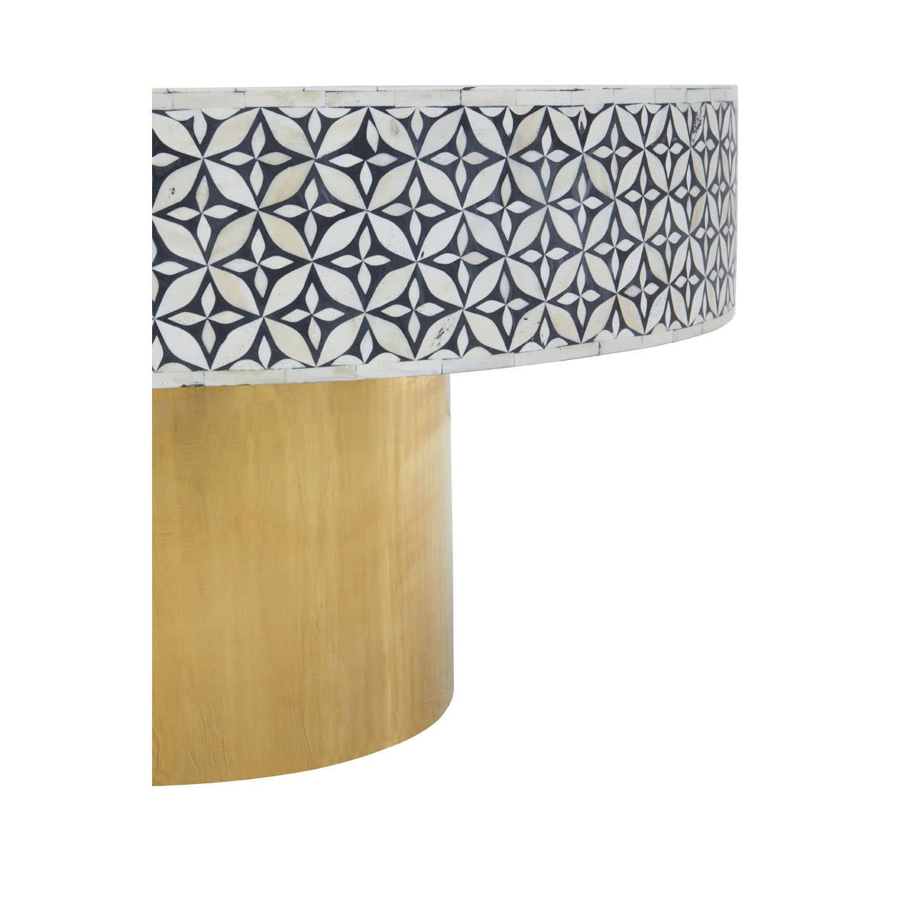 Nova Round Coffee Table With Gold Base