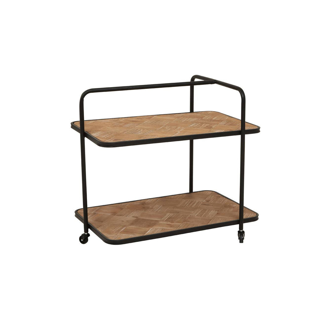 Ashford Parquet Fir Wood Trolley