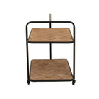 Ashford Parquet Fir Wood Trolley