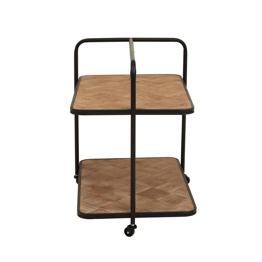 Ashford Parquet Fir Wood Trolley