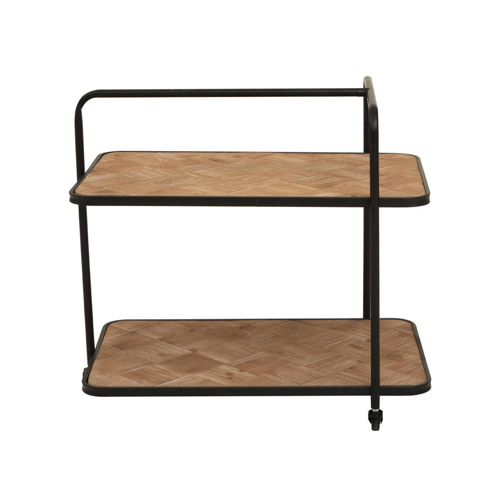 Ashford Parquet Fir Wood Trolley