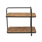 Ashford Parquet Fir Wood Trolley