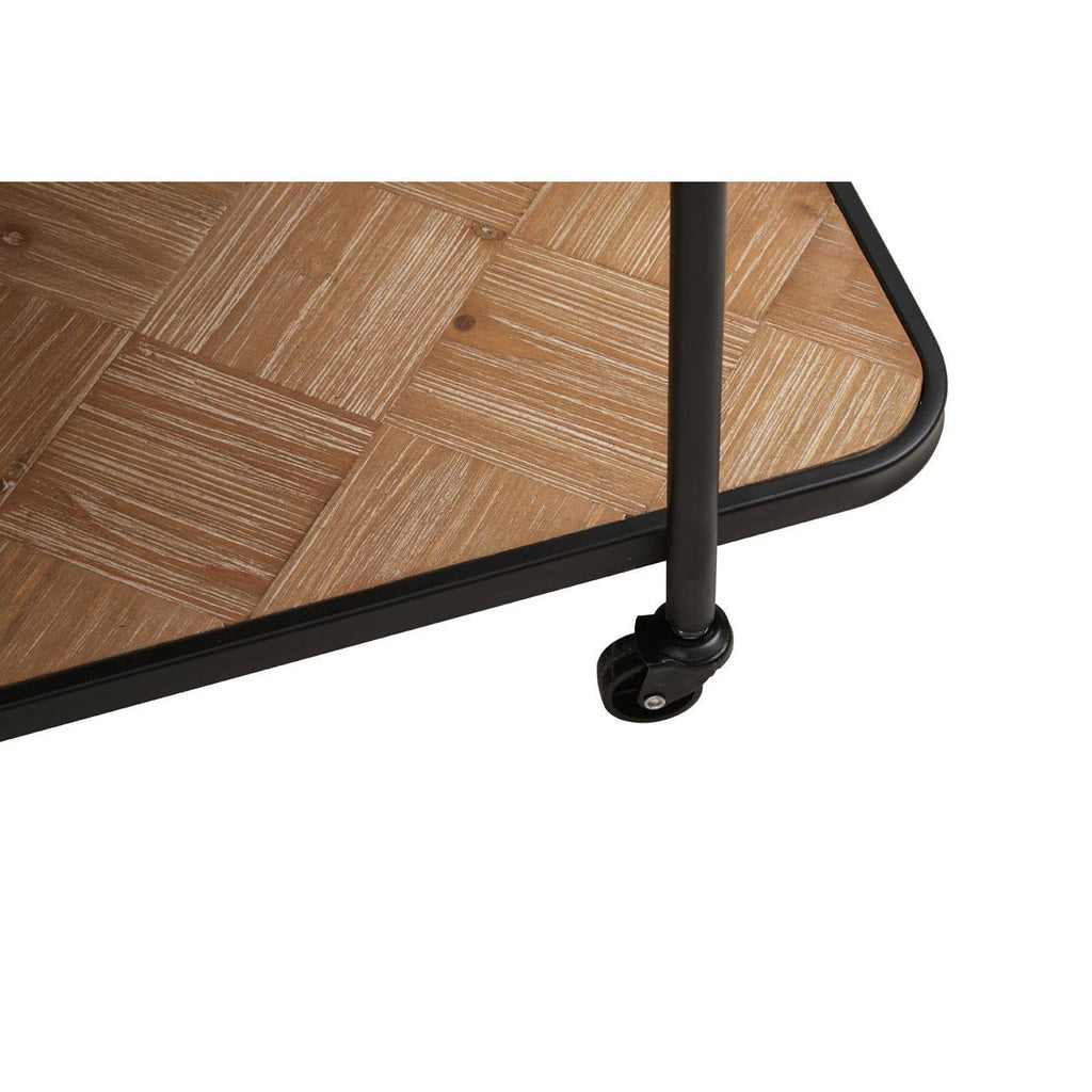 Ashford Parquet Fir Wood Trolley