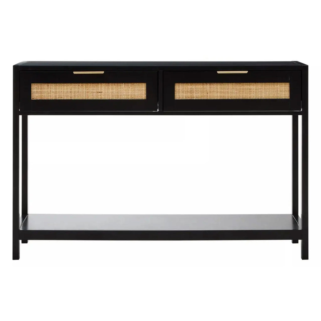 Kingston Black Wood Console Table