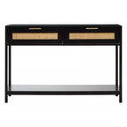 Kingston Black Wood Console Table