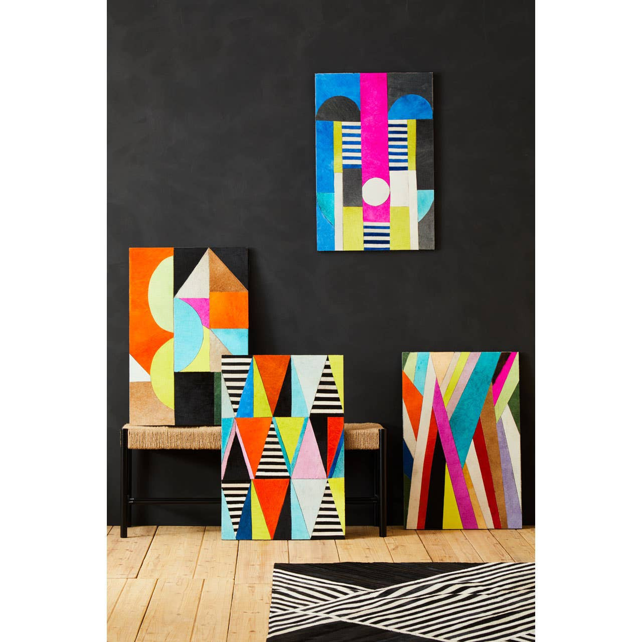Eden Genuine Leather Multicolour Wall Art