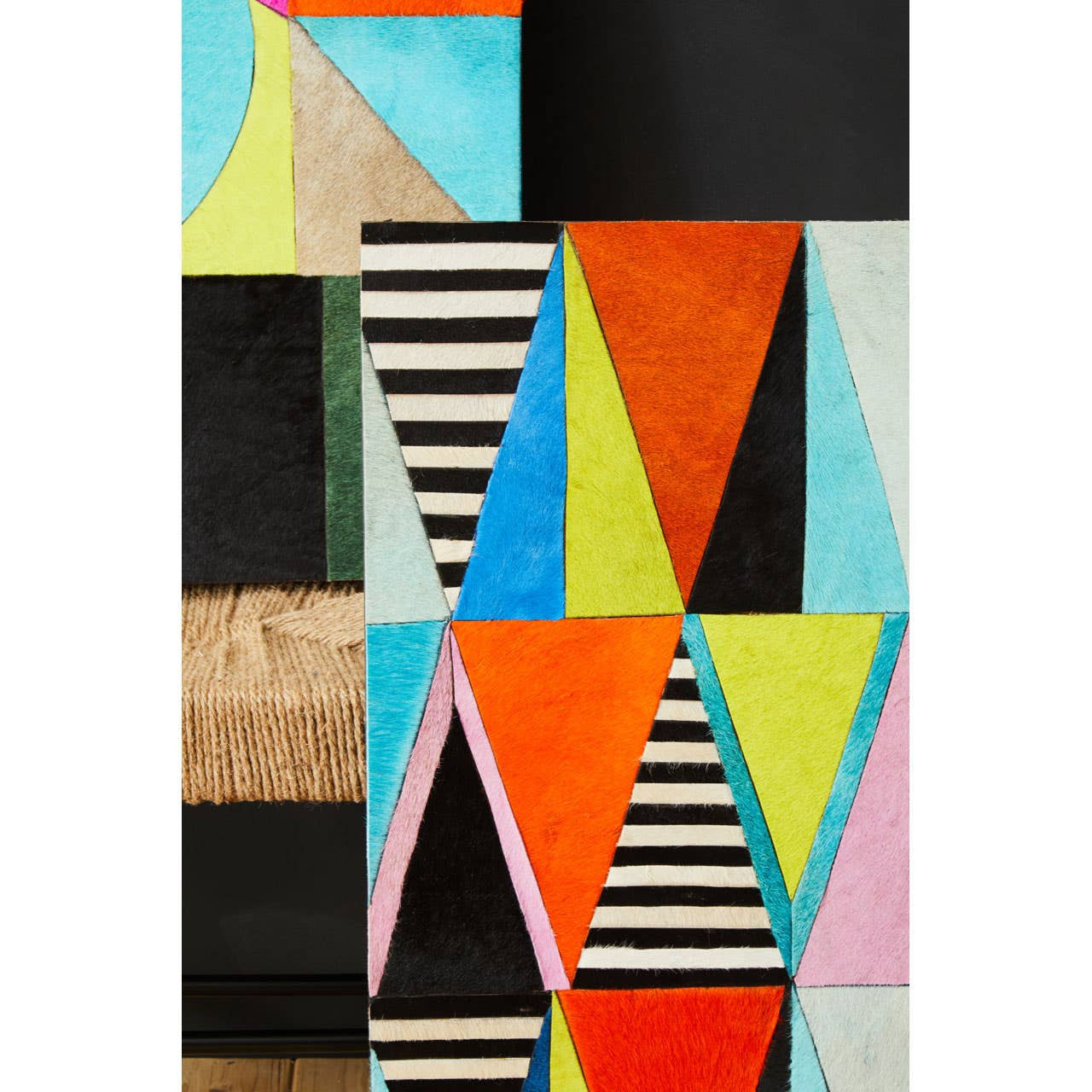 Eden Genuine Leather Multicolour Wall Art