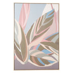 Eden Pastel Leaves Canvas Wall Art