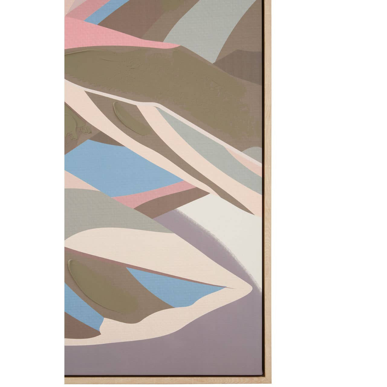 Eden Pastel Leaves Canvas Wall Art