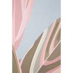 Eden Pastel Leaves Canvas Wall Art