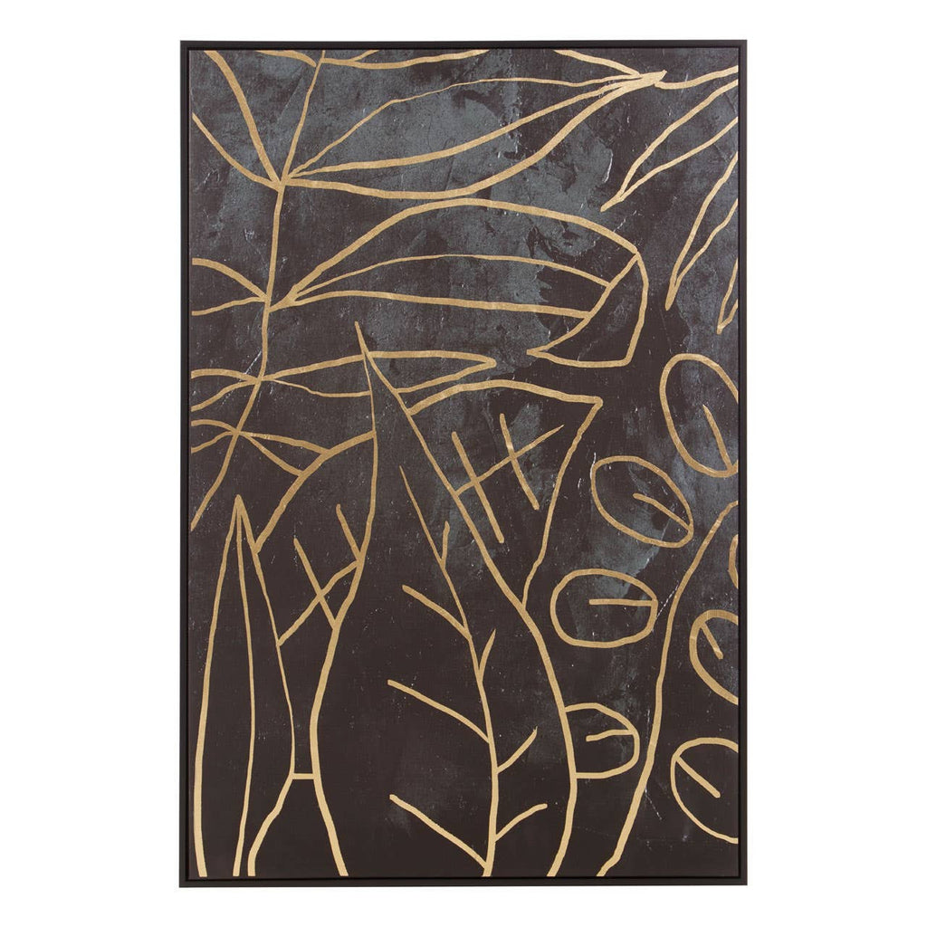 Eden Canvas Black and Gold Wall Art