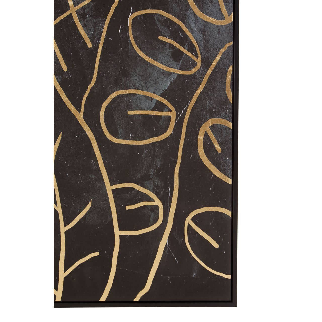Eden Canvas Black and Gold Wall Art