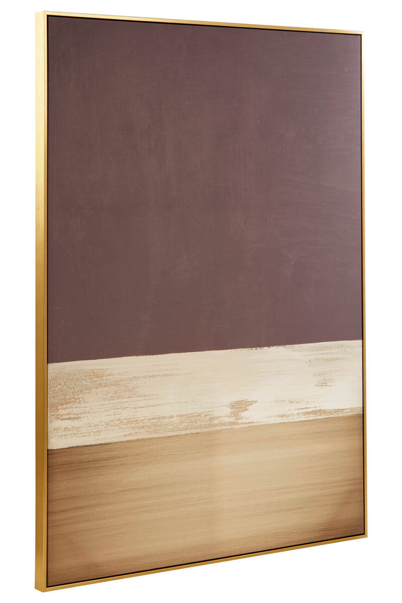 Eden Canvas Gold and Grey Foil Wall Art