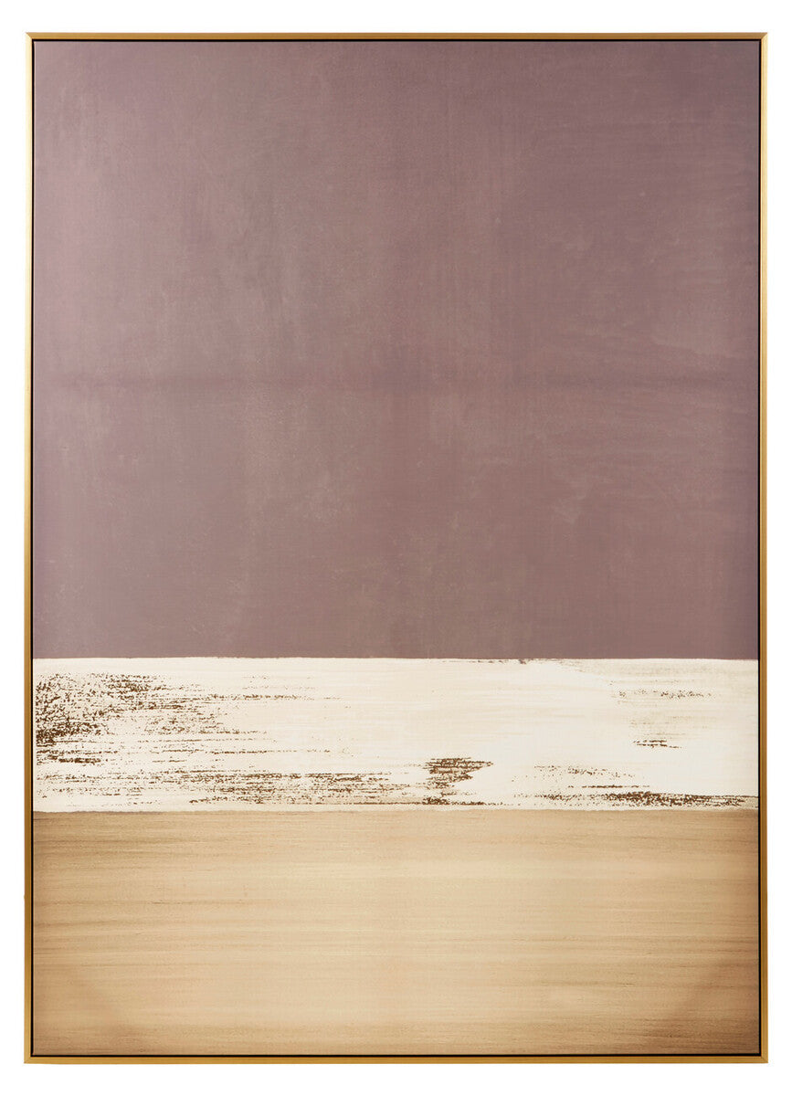 Eden Canvas Gold and Grey Foil Wall Art