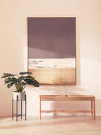 Eden Canvas Gold and Grey Foil Wall Art