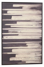 Eden Black and Natural Canvas Wall Art