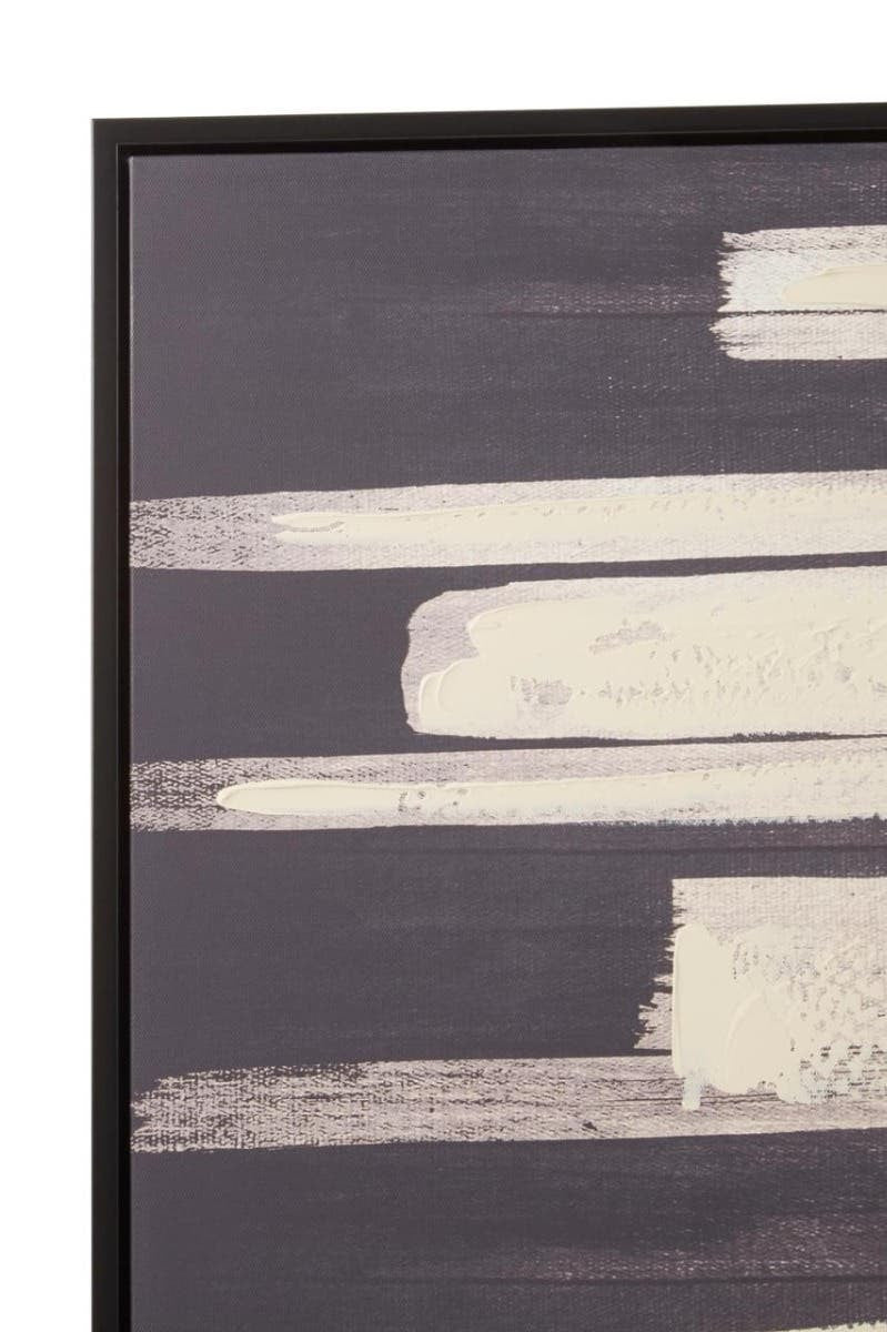 Eden Black and Natural Canvas Wall Art