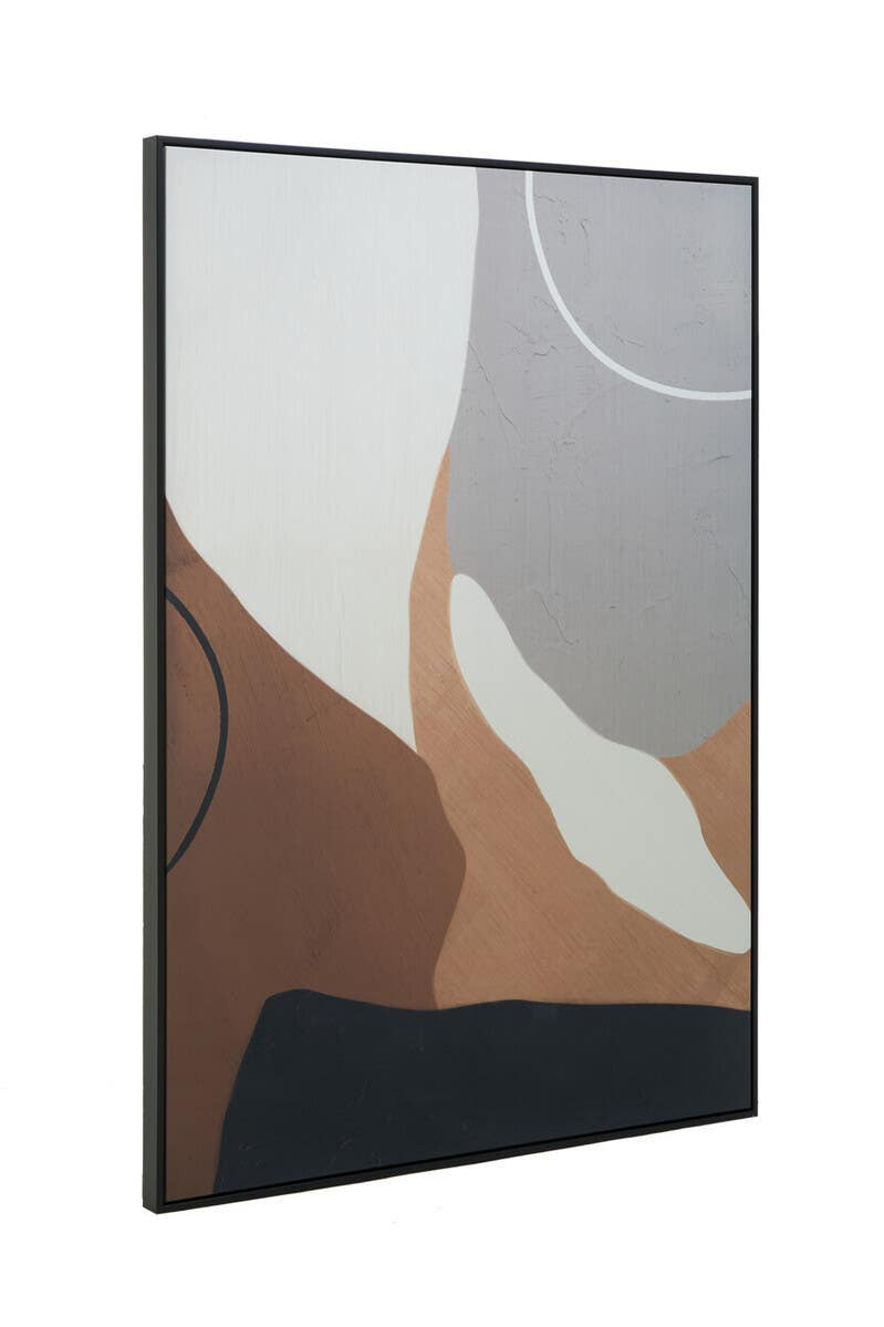 Eden Neutral Abstract Canvas Wall Art