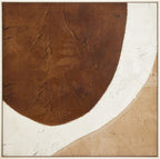 Eden Brown and Natural Textured Wall Art