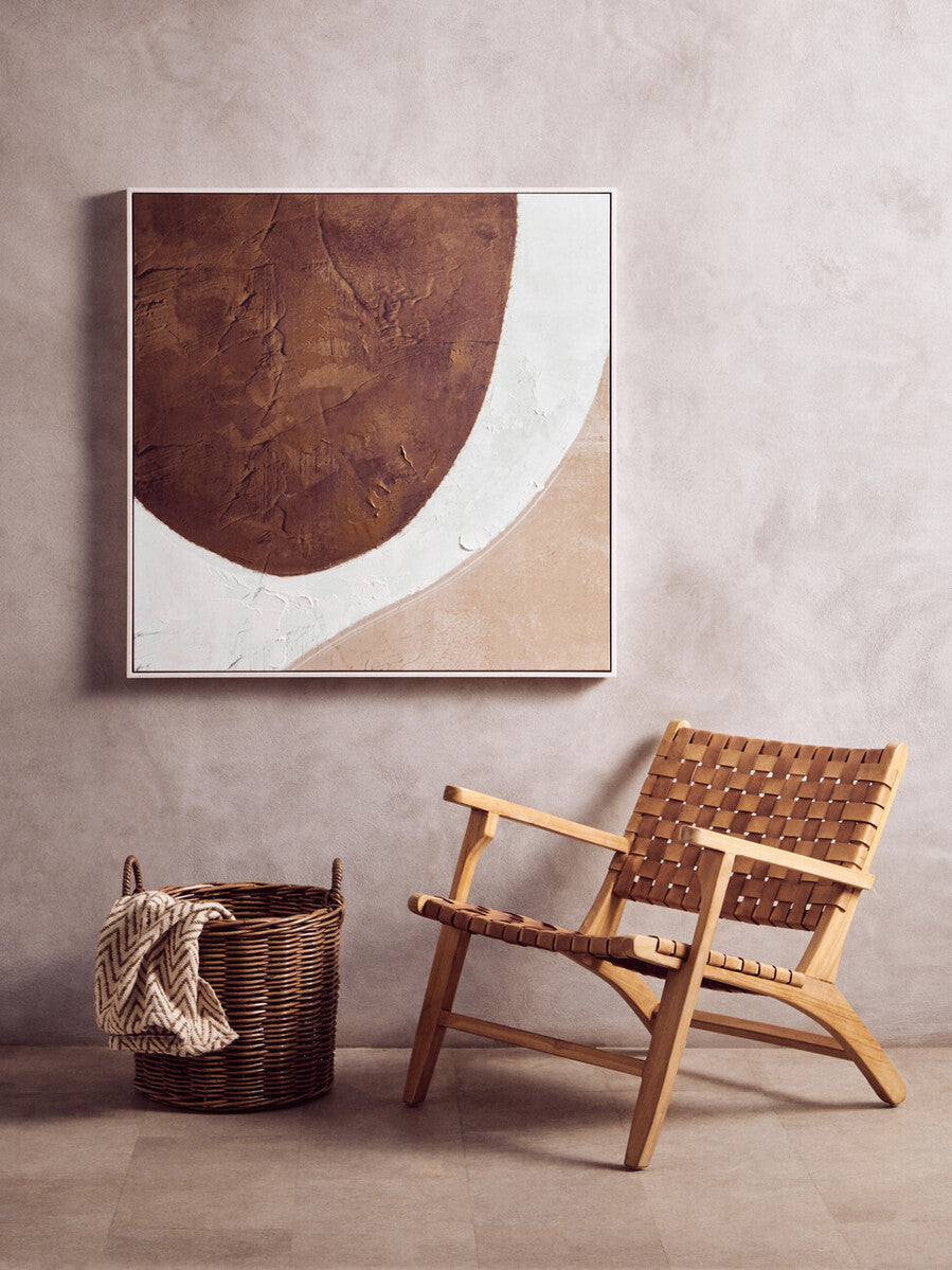 Eden Brown and Natural Textured Wall Art