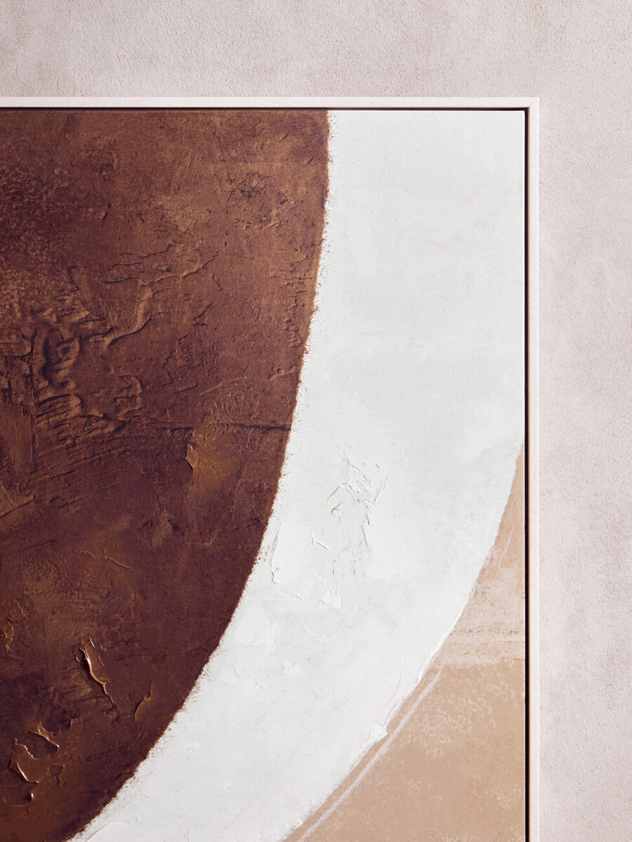 Eden Brown and Natural Textured Wall Art