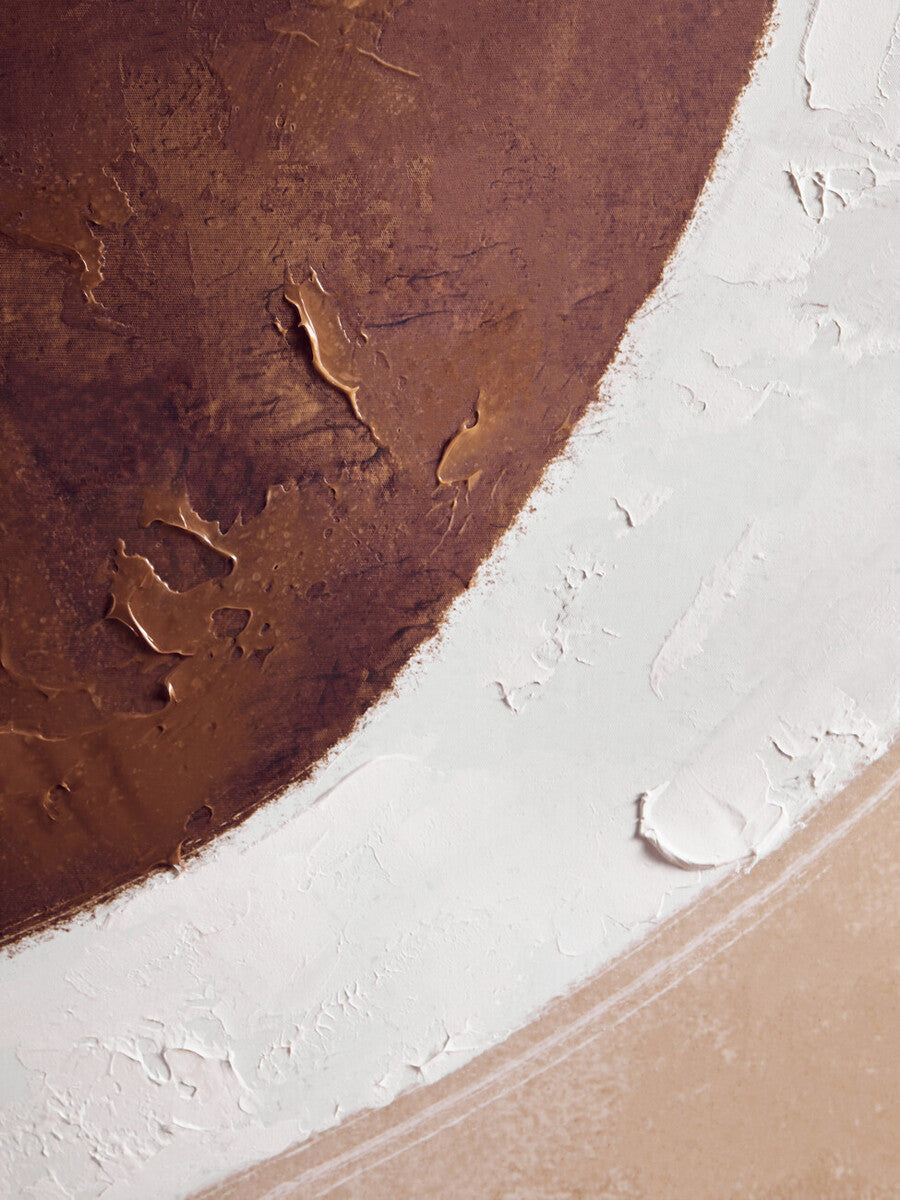 Eden Brown and Natural Textured Wall Art