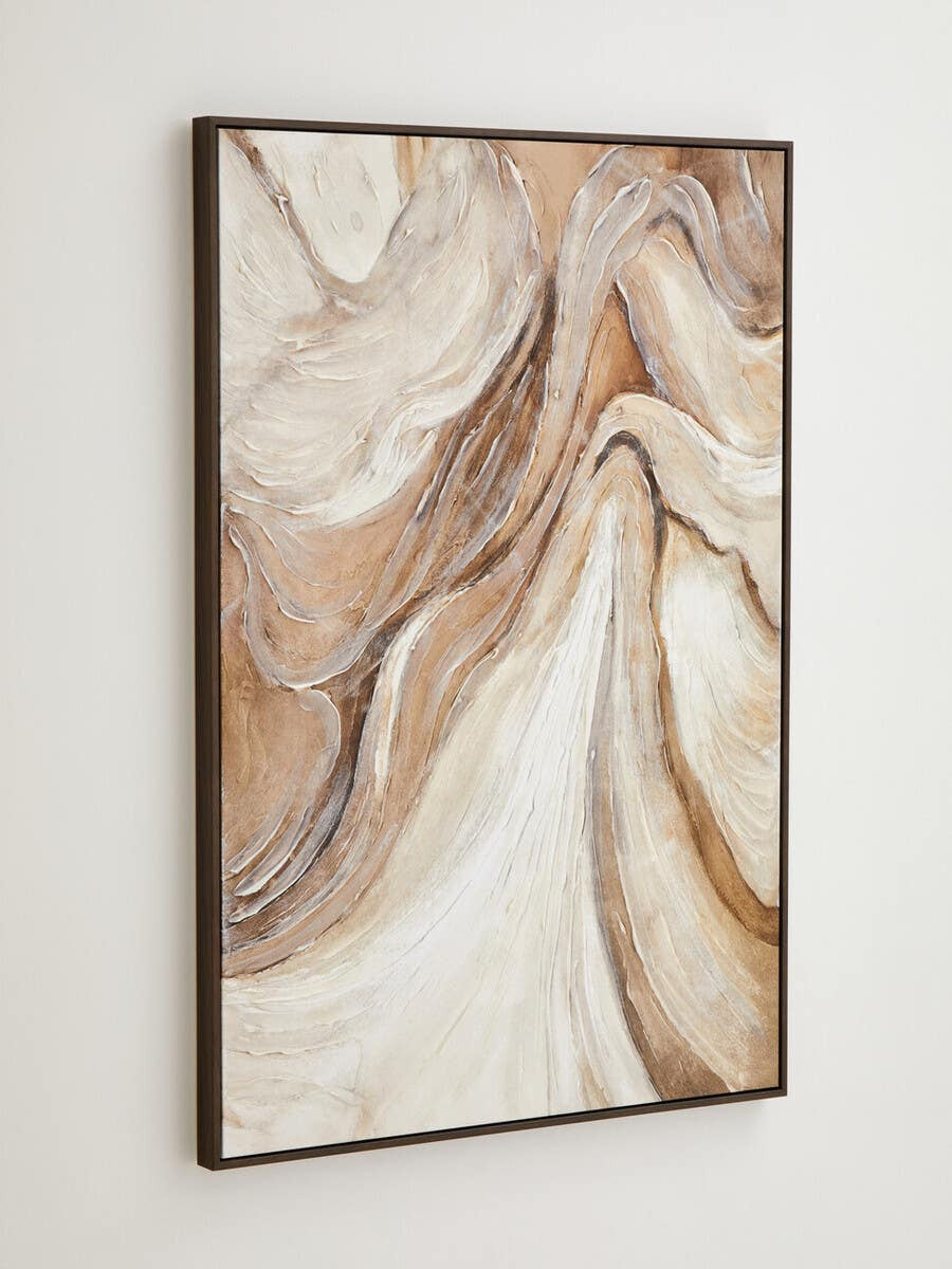 Eden Neutral Abstract Textured Wall Art