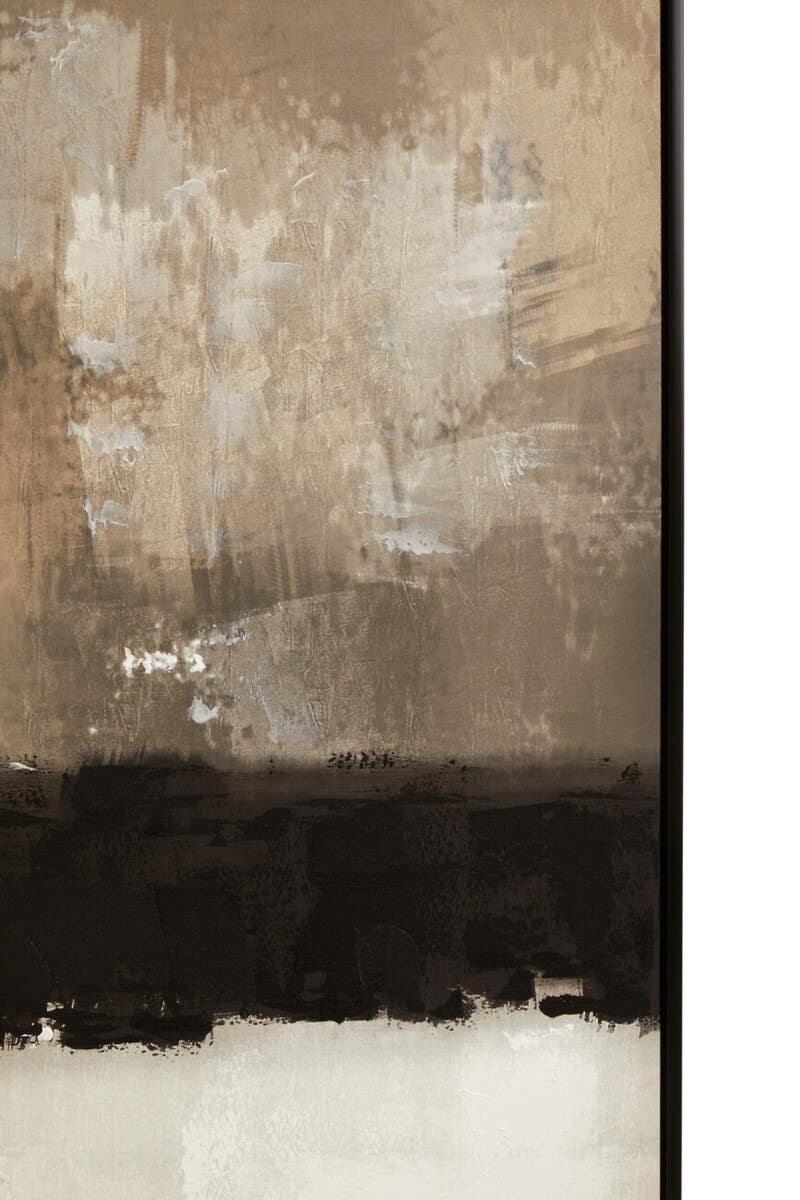 Eden Monochrome Textured Canvas Wall Art