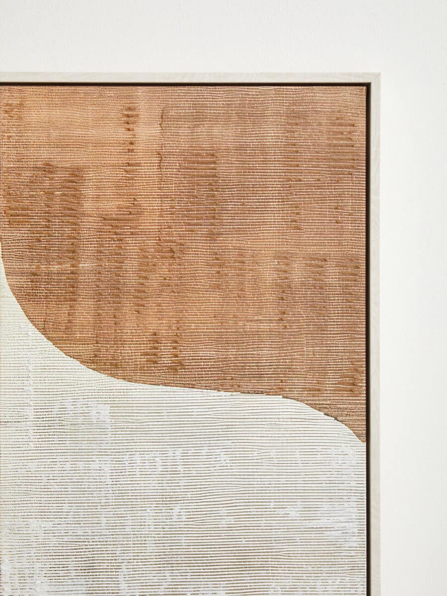 Eden Neutral Abstract Textured Canvas Wall Art