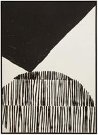 Eden Black and White Abstract Hand Painted Wall Art