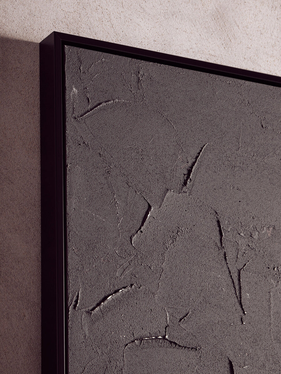 Eden Black and White Abstract Hand Painted Wall Art