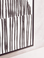 Eden Black and White Abstract Hand Painted Wall Art