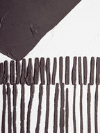 Eden Black and White Abstract Hand Painted Wall Art