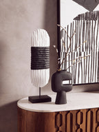 Eden Black and White Abstract Hand Painted Wall Art