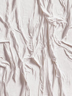 Eden White Hand Painted Sculptural Fabric Wall Art