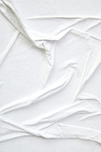 Eden White Hand Painted Sculptural Fabric Wall Art