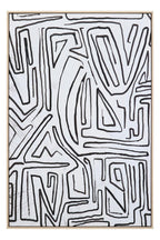 Eden Abstract Black and Cream Textured Wall Art