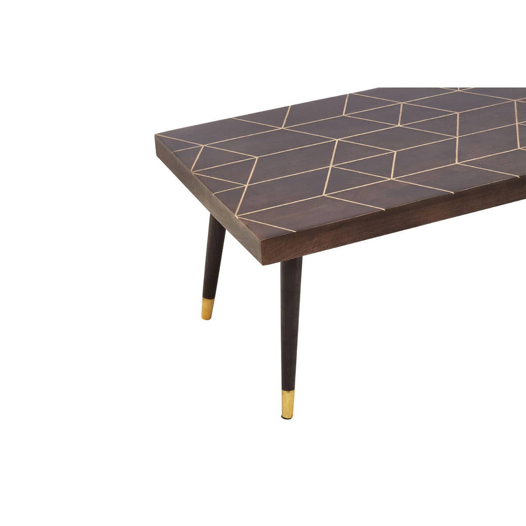 Kai Mango Wood Gold Coffee Table