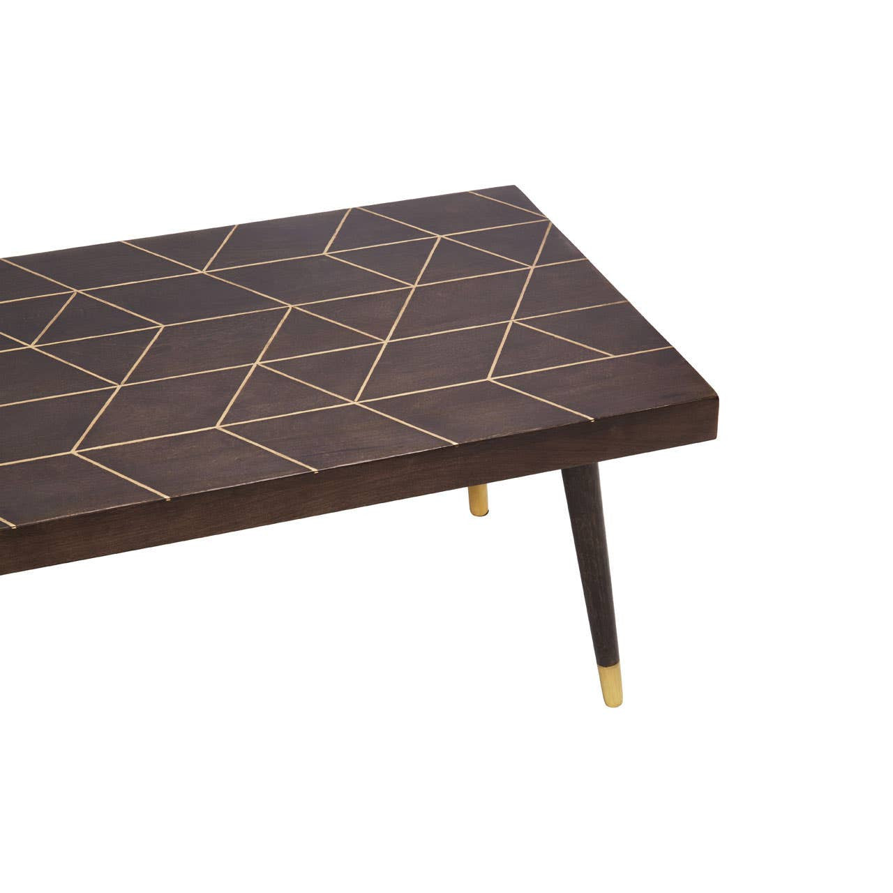 Kai Mango Wood Gold Coffee Table