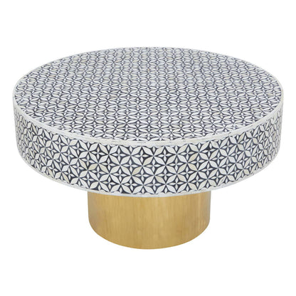 Nova Round Coffee Table With Gold Base