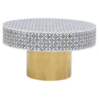 Nova Round Coffee Table With Gold Base
